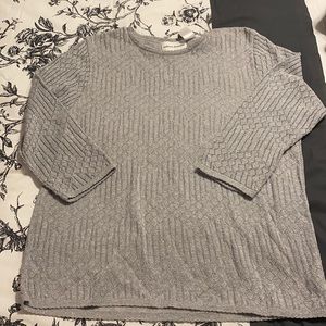 Silver Shimmer Sweater